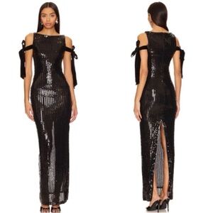 Camila Coelho Black Maxi Dress